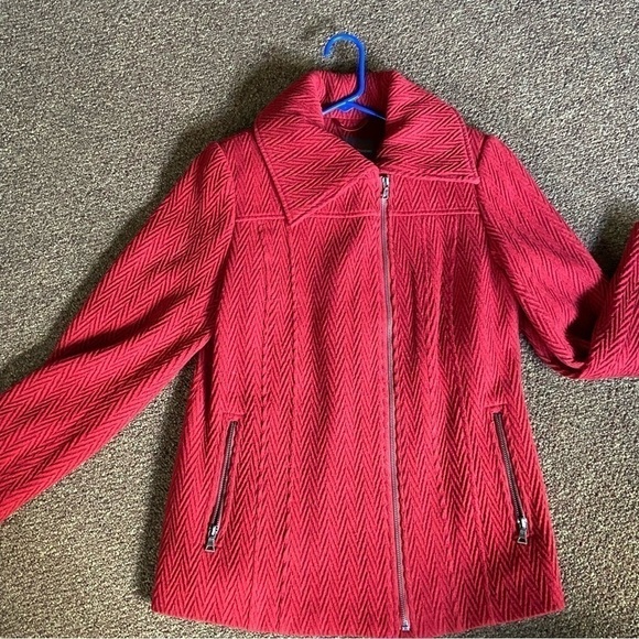 𝅺MODERNIST by Guillaume Poupart wool blend jacket with off center zipper. Chic. - Picture 6 of 8